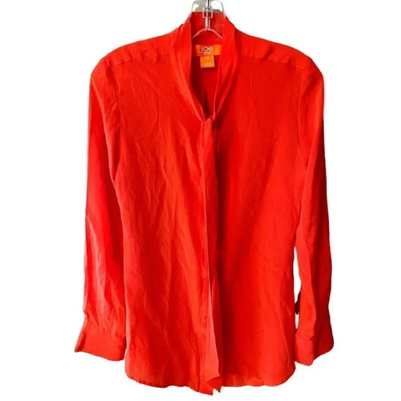 Joe Fresh | Silk Tie Neck Blouse (S/P) - Picture 3 of 4